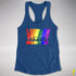 LGBTQ Pride Exclamation Points Racerback Tank - Royal